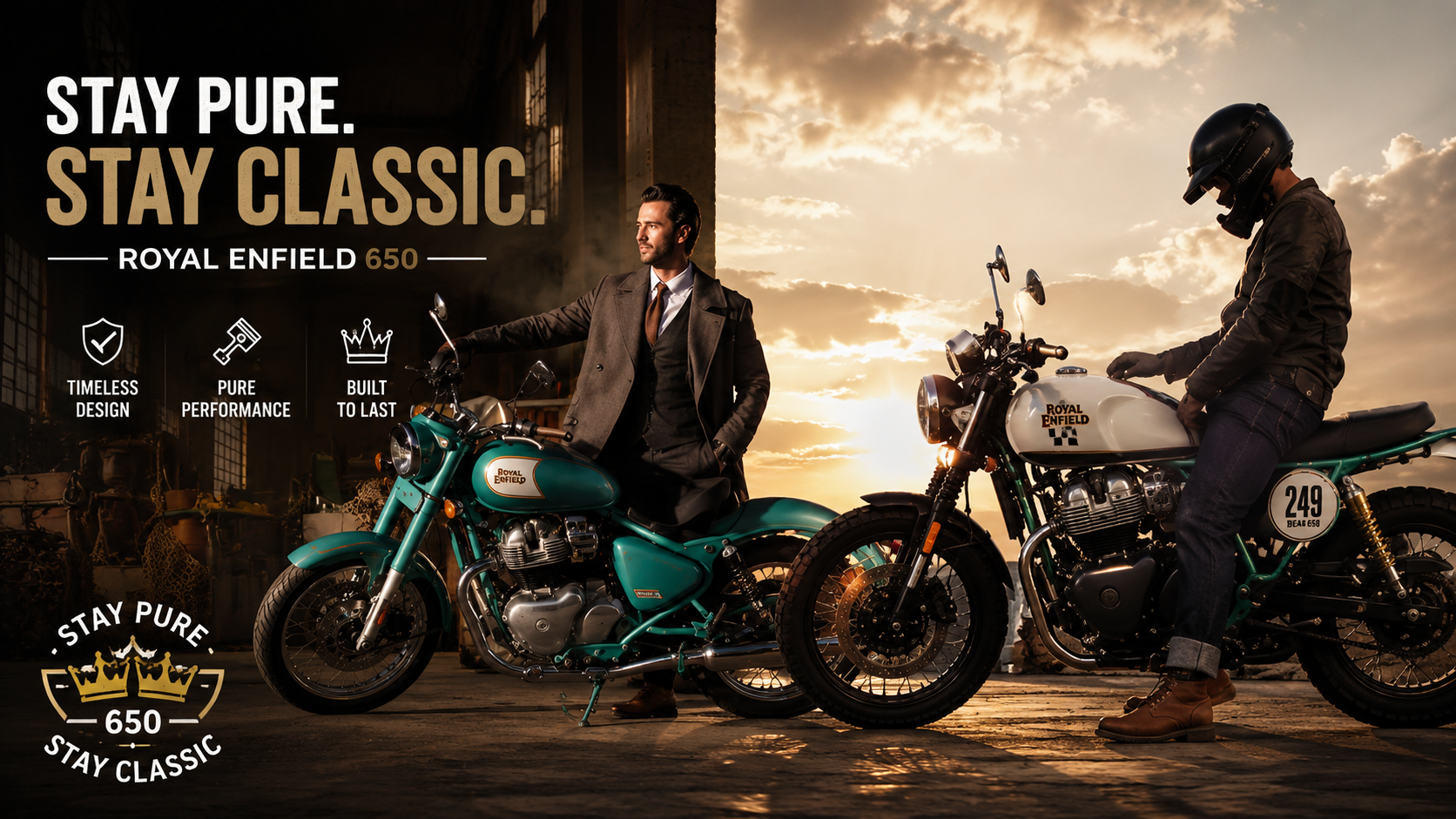 Royal Enfield Bear 650 vs Classic 650 comparison feature image