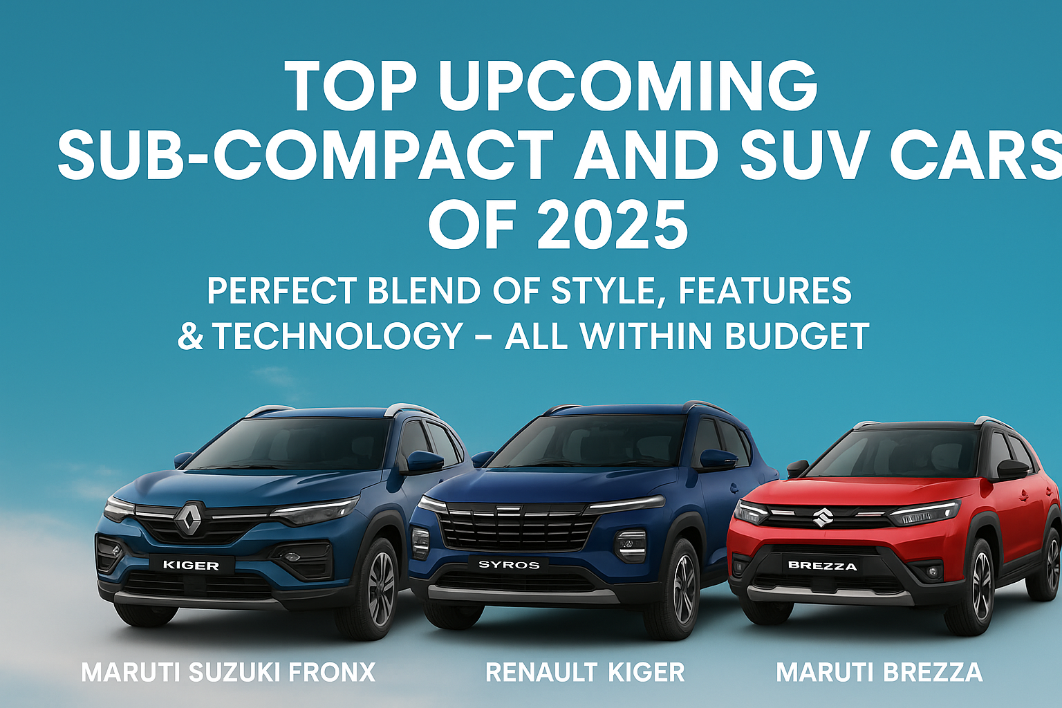 Top Upcoming Sub-Compact and SUV Cars of 2025