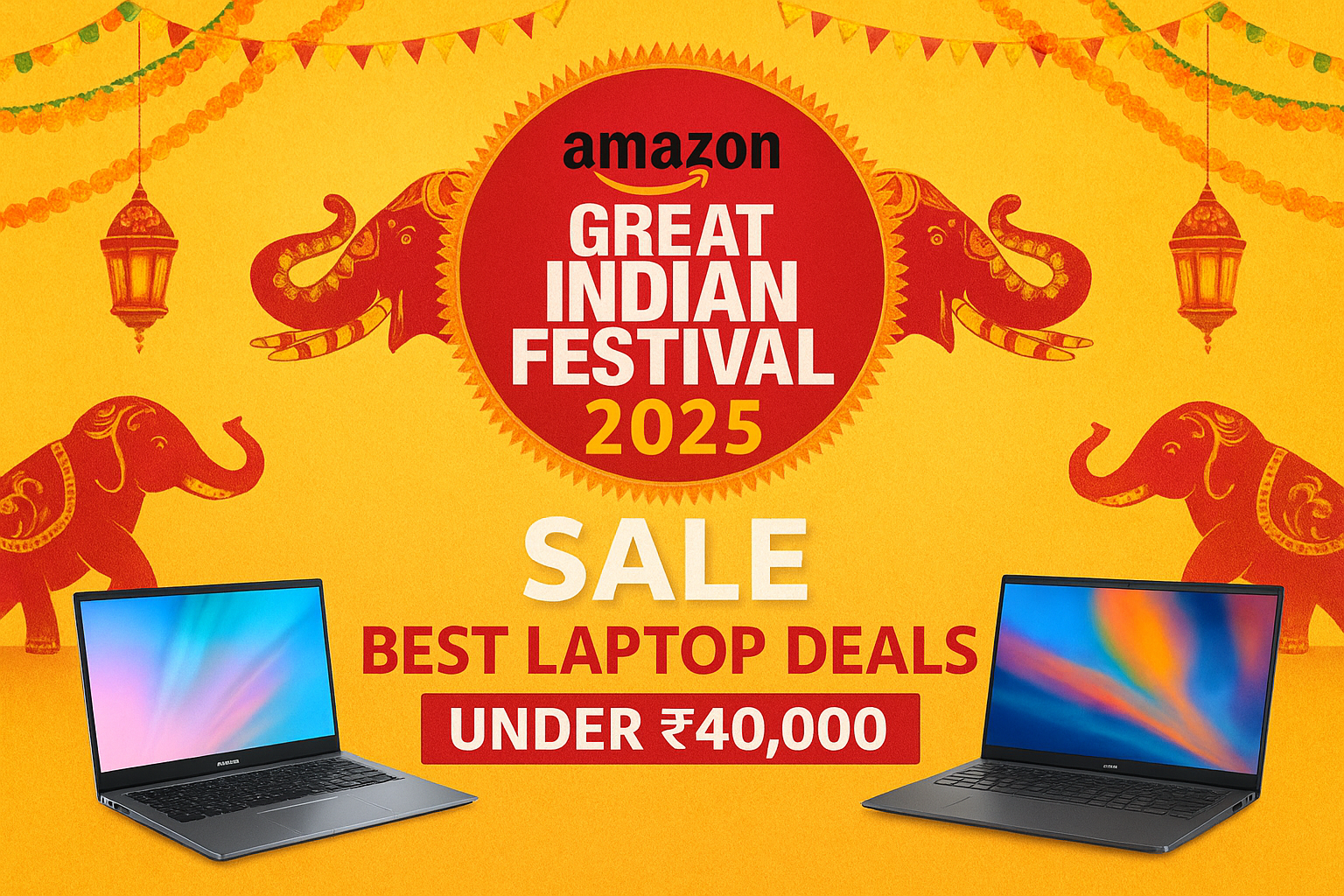 Amazon Great Indian Festival 2025 Sale: 40 हजार से कम में बेस्ट लैपटॉप डील्स
