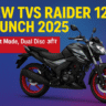 New TVS Raider 125 Launch 2025