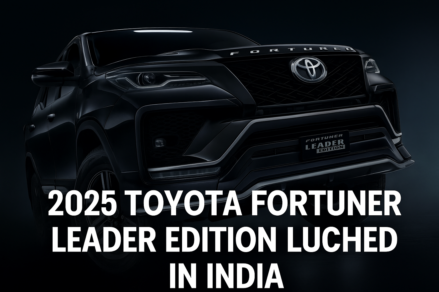 2025 Toyota Fortuner Leader Edition Launch India