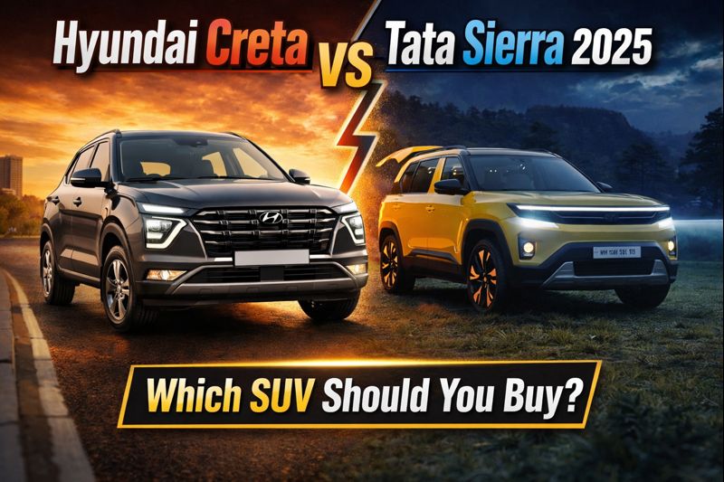 Hyundai Creta vs Tata Sierra