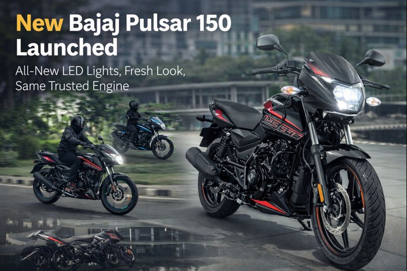 New Bajaj Pulsar 150 Launched with updated design, LED lights and digital console