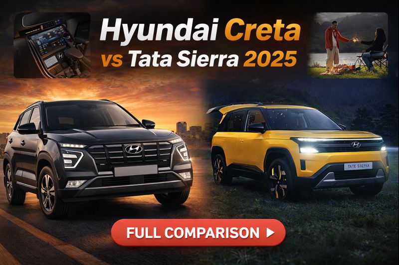 Hyundai Creta vs Tata Sierra