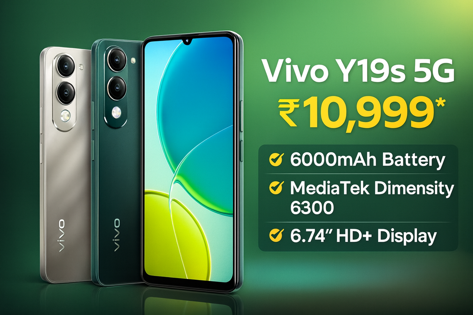 Vivo Y19s 5G ₹10,999 में लॉन्च