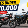 best bikes under 70000 in India Honda Shine 100 vs TVS Sport mileage 70 kmpl budget bikes