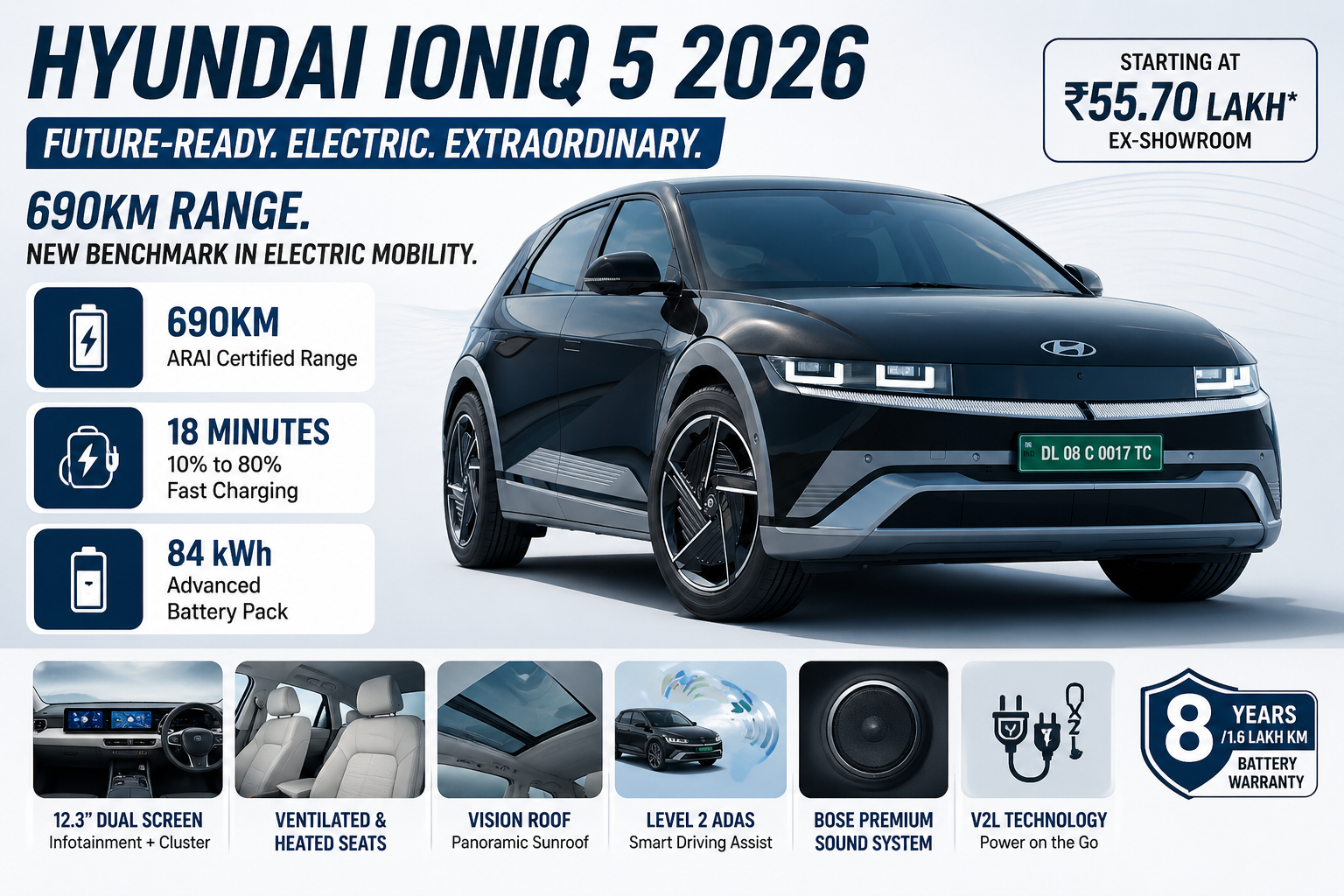 Hyundai IONIQ 5 2026 interior smart control feature regenerative braking paddle design