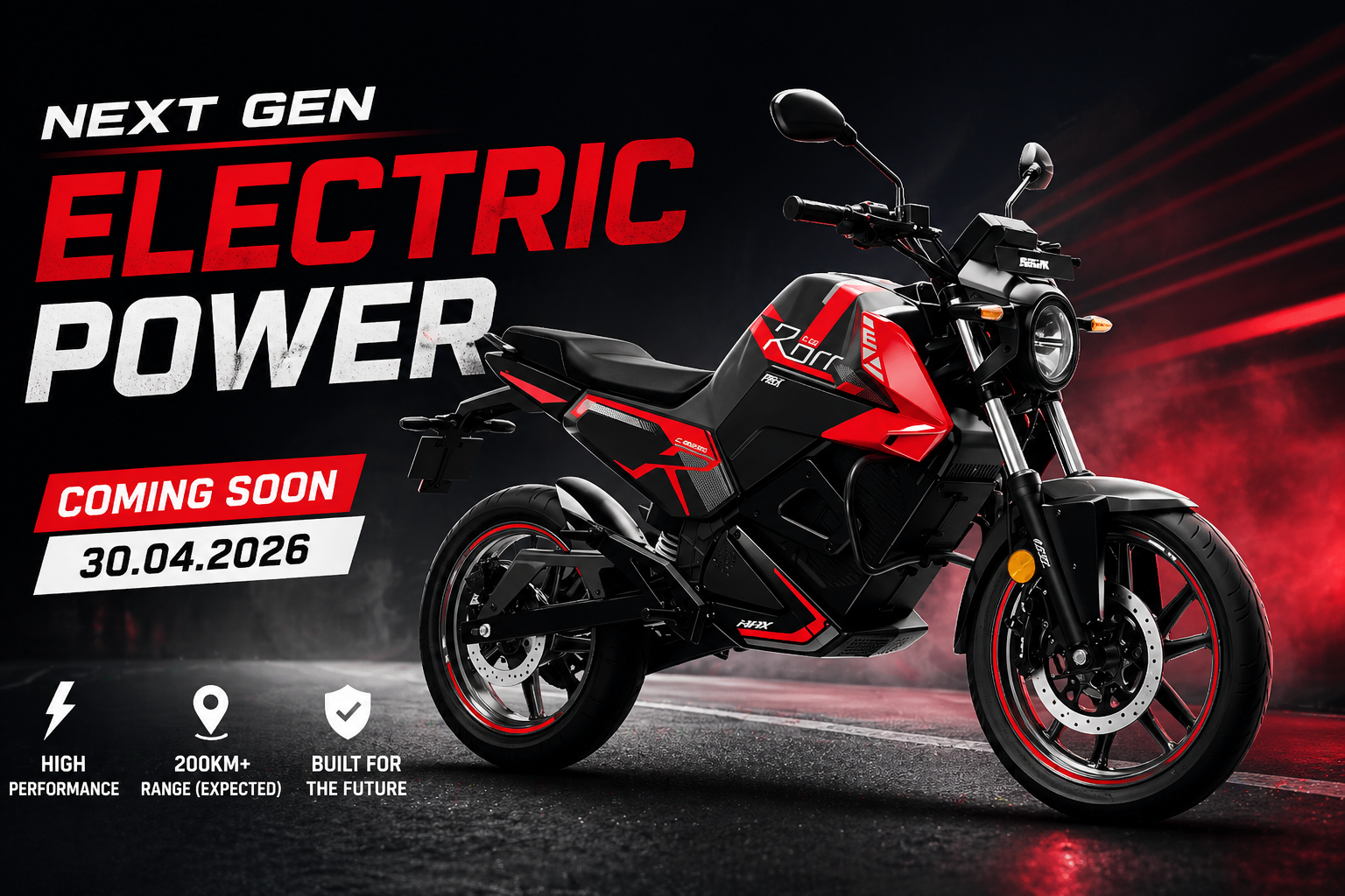 Oben Electric New Electric Motorcycle Launch 2026 टीजर इमेज और लॉन्च डिटेल