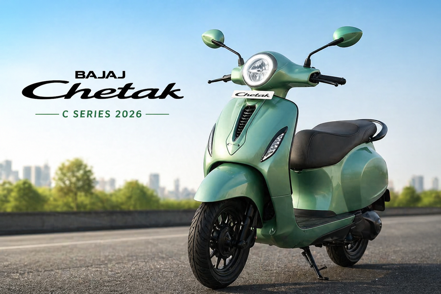 Bajaj Chetak C Series 2026 smart electric scooter front view