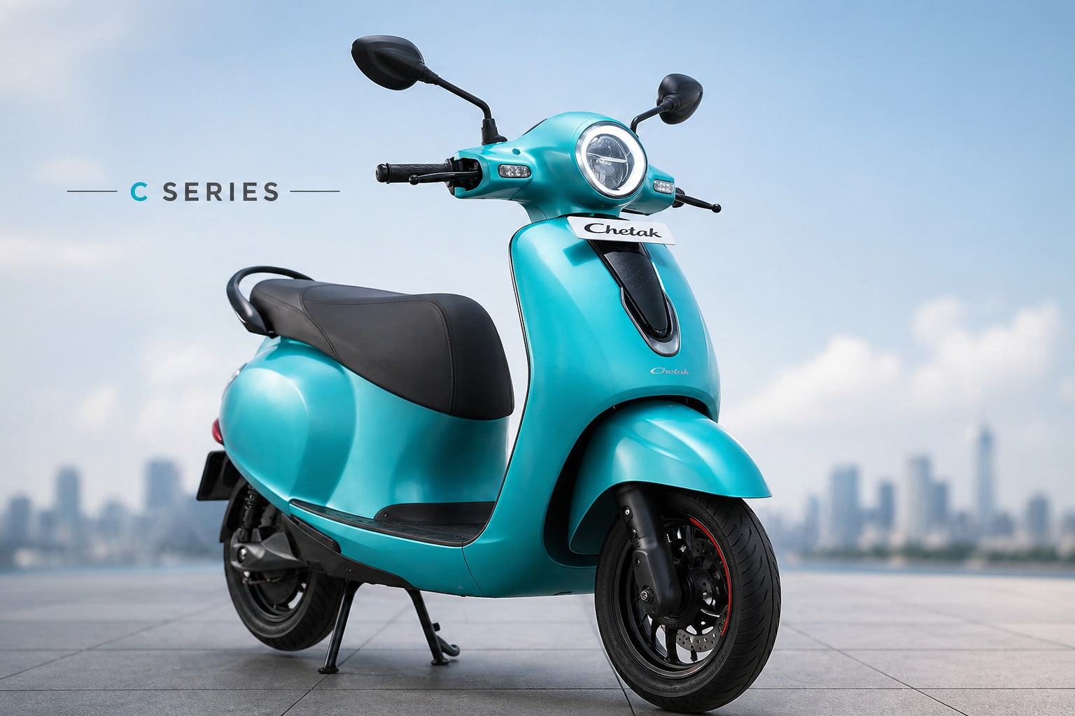 Bajaj Chetak 2026 model on road with stylish look