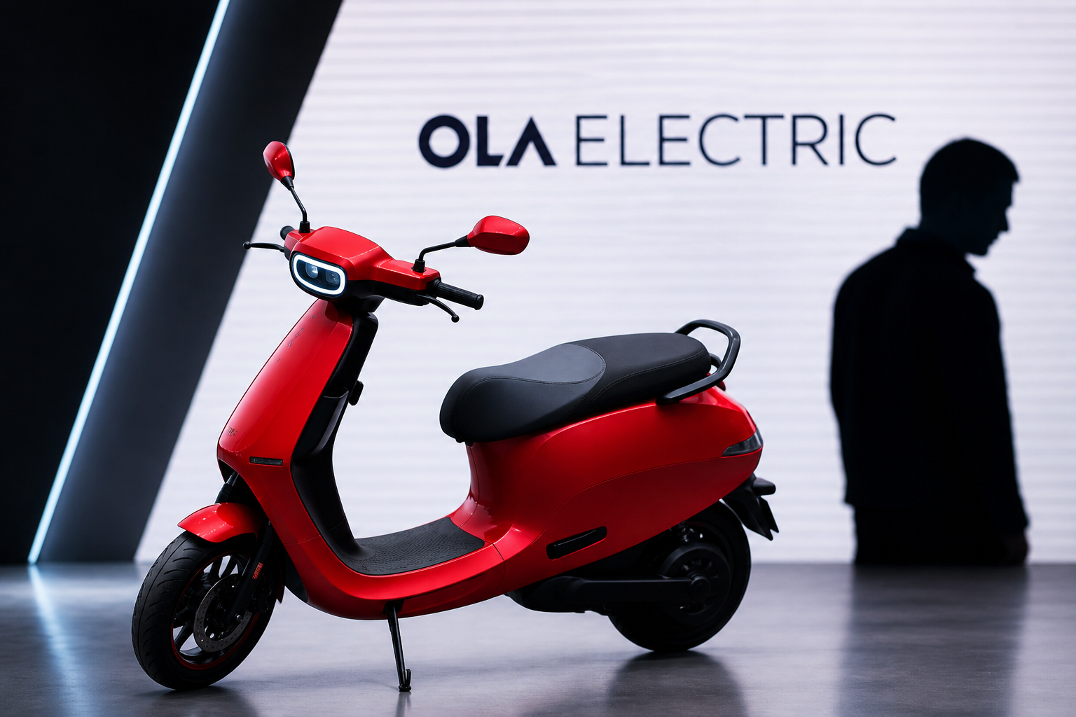 Ola Electric scooters lineup red blue black color models electric scooter design India