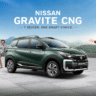 Nissan Gravite CNG interior features touchscreen and comfortable seats 7 seater cabin India